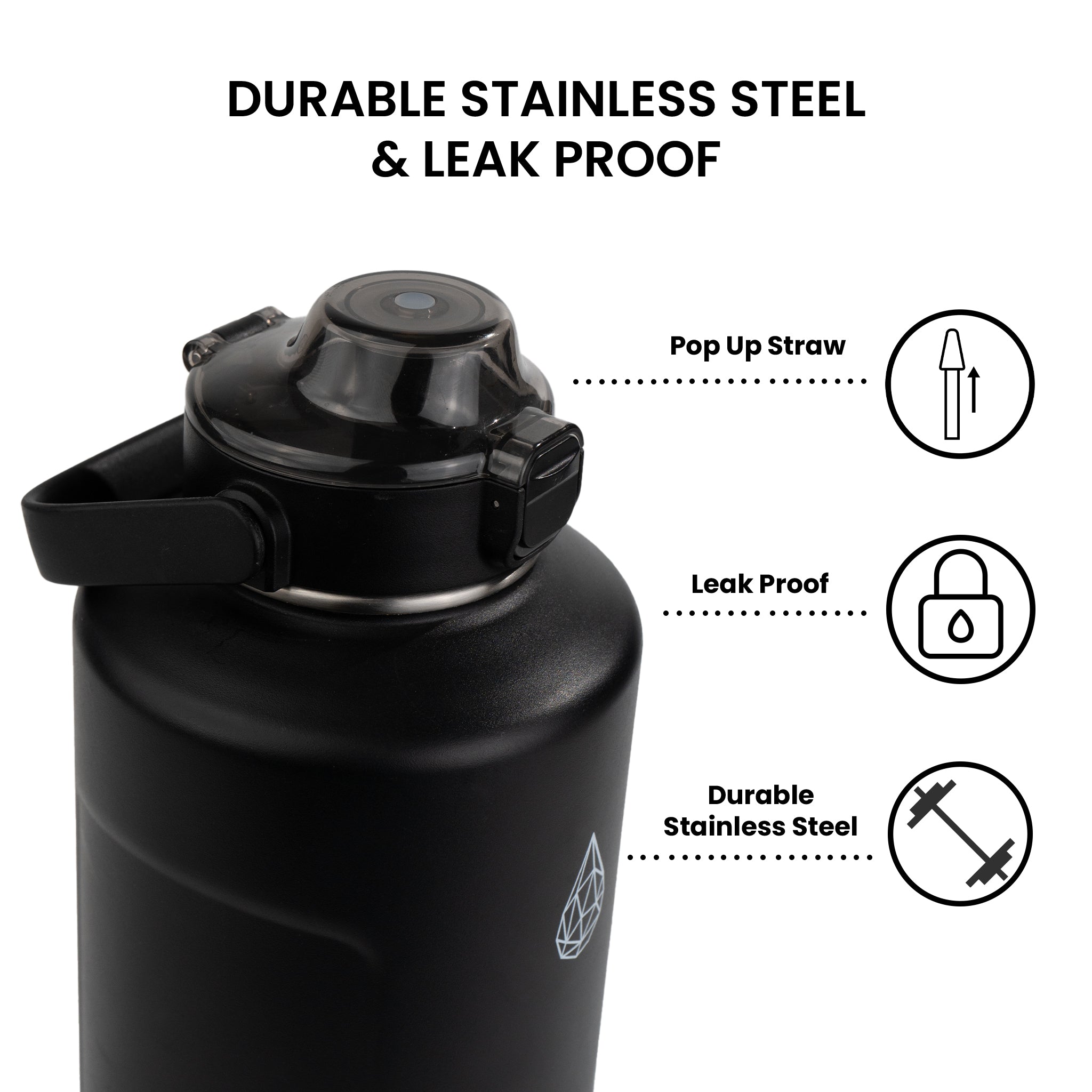 CrossFit ChillBrew 64oz Stainless Steel Insulated Water Jug - HydroH2o