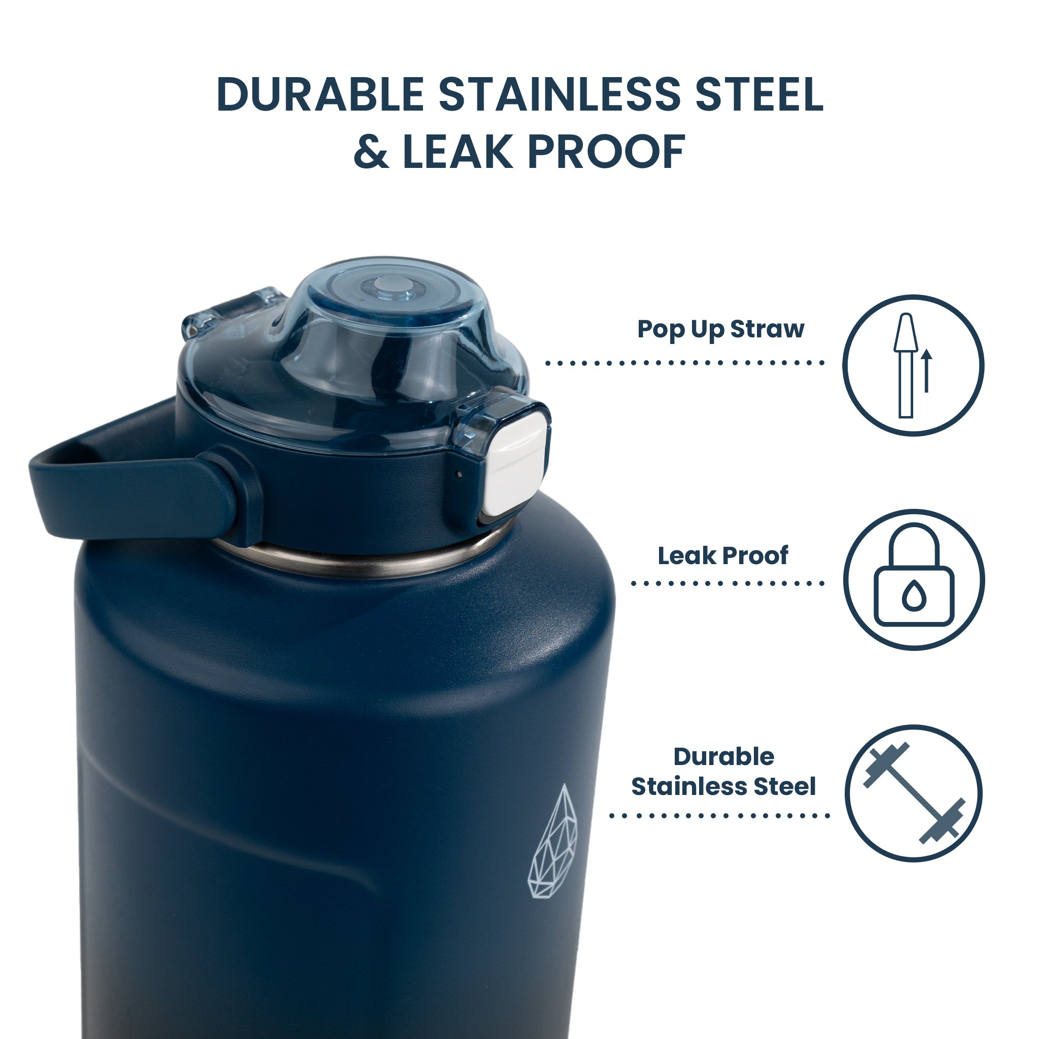 CrossFit ChillBrew 64oz Stainless Steel Insulated Water Jug - HydroH2o