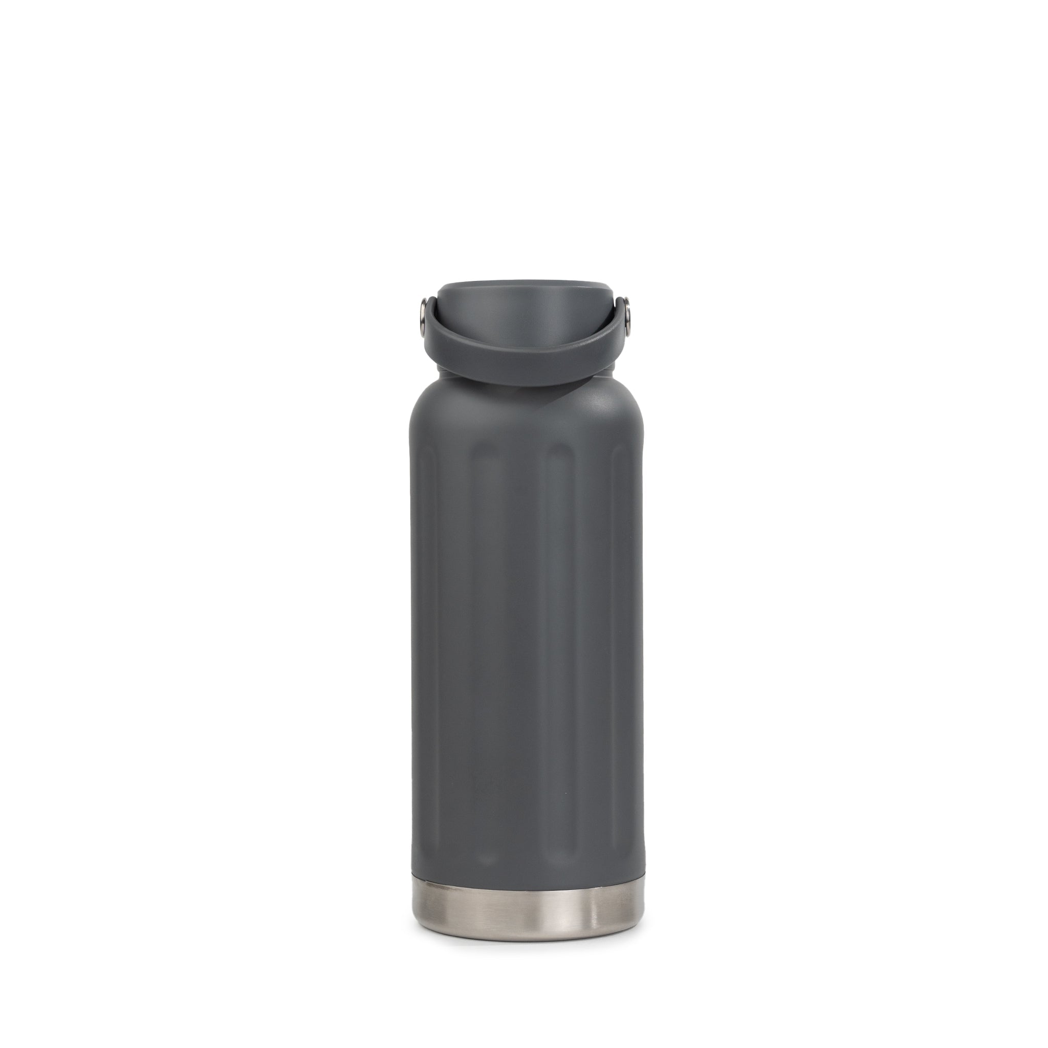 Vital Flask - Back- HydroH2o - 25oz - Stainless Steel Water Bottle in Grey