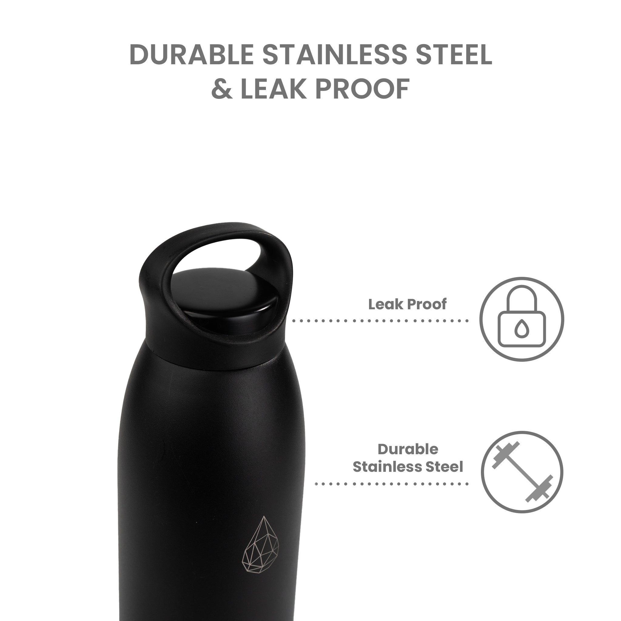 Yoga 32oz Stainless Steel Water Bottle - HydroH2o