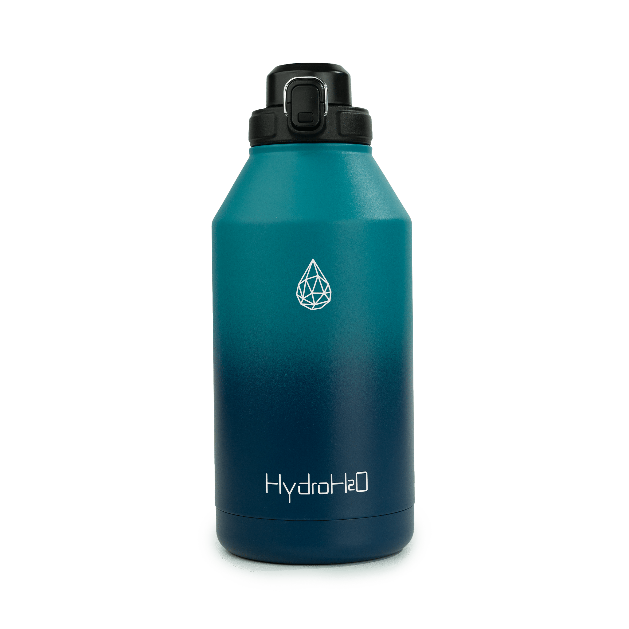 Powcan 1 Gallon Insulated Water Bottle – 2-in-1 Straw Spout, Dual Handles, Midnight