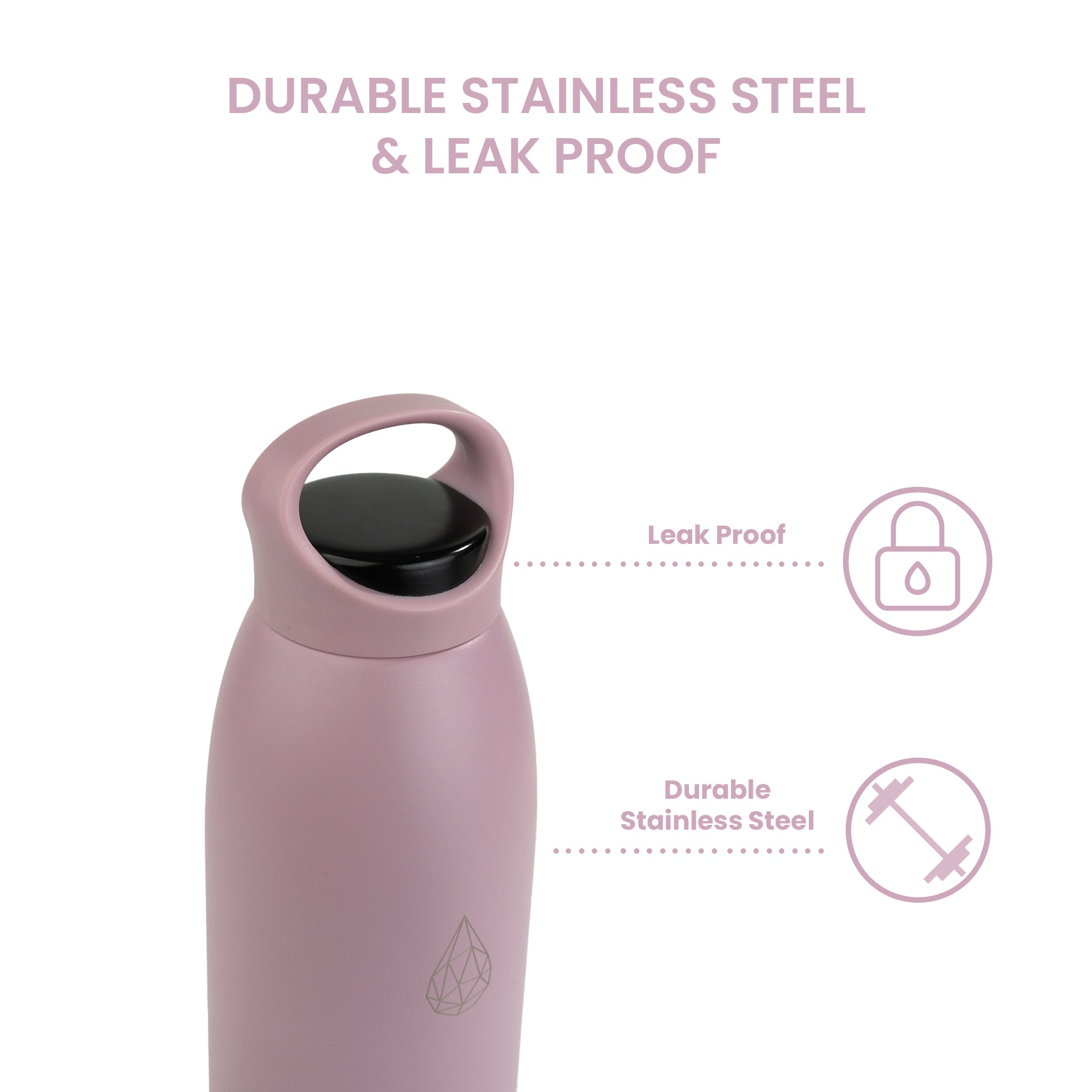 Yoga 32oz Stainless Steel Water Bottle - HydroH2o